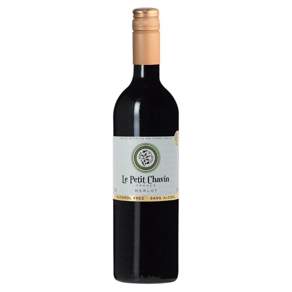 Le Petit Chavin Merlot Non-Alcoholic Red Wine 750ml