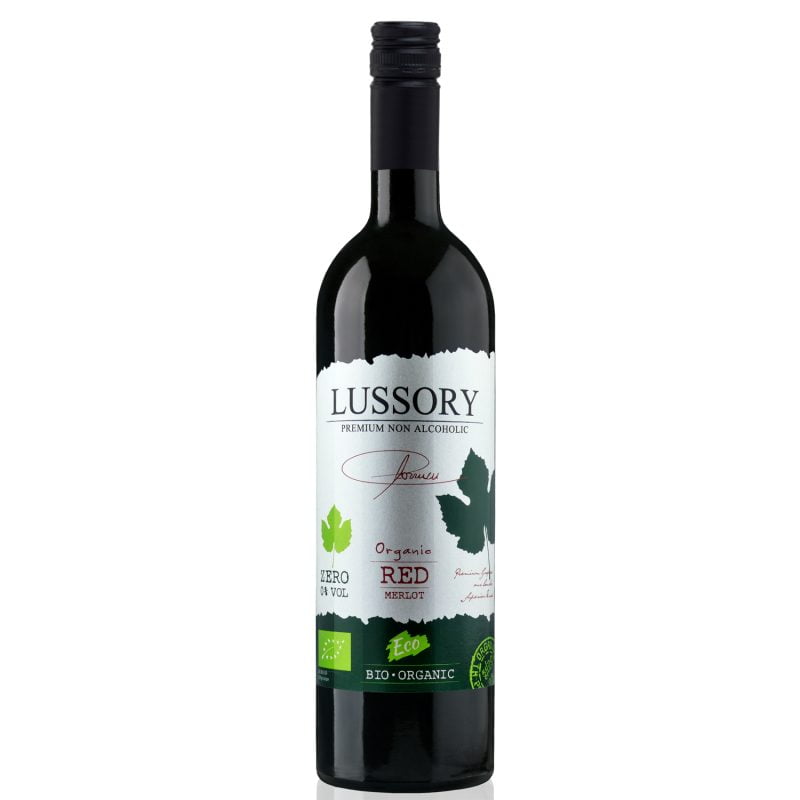 Lussory Organic Merlot Non-Alcoholic Red Wine 750ml