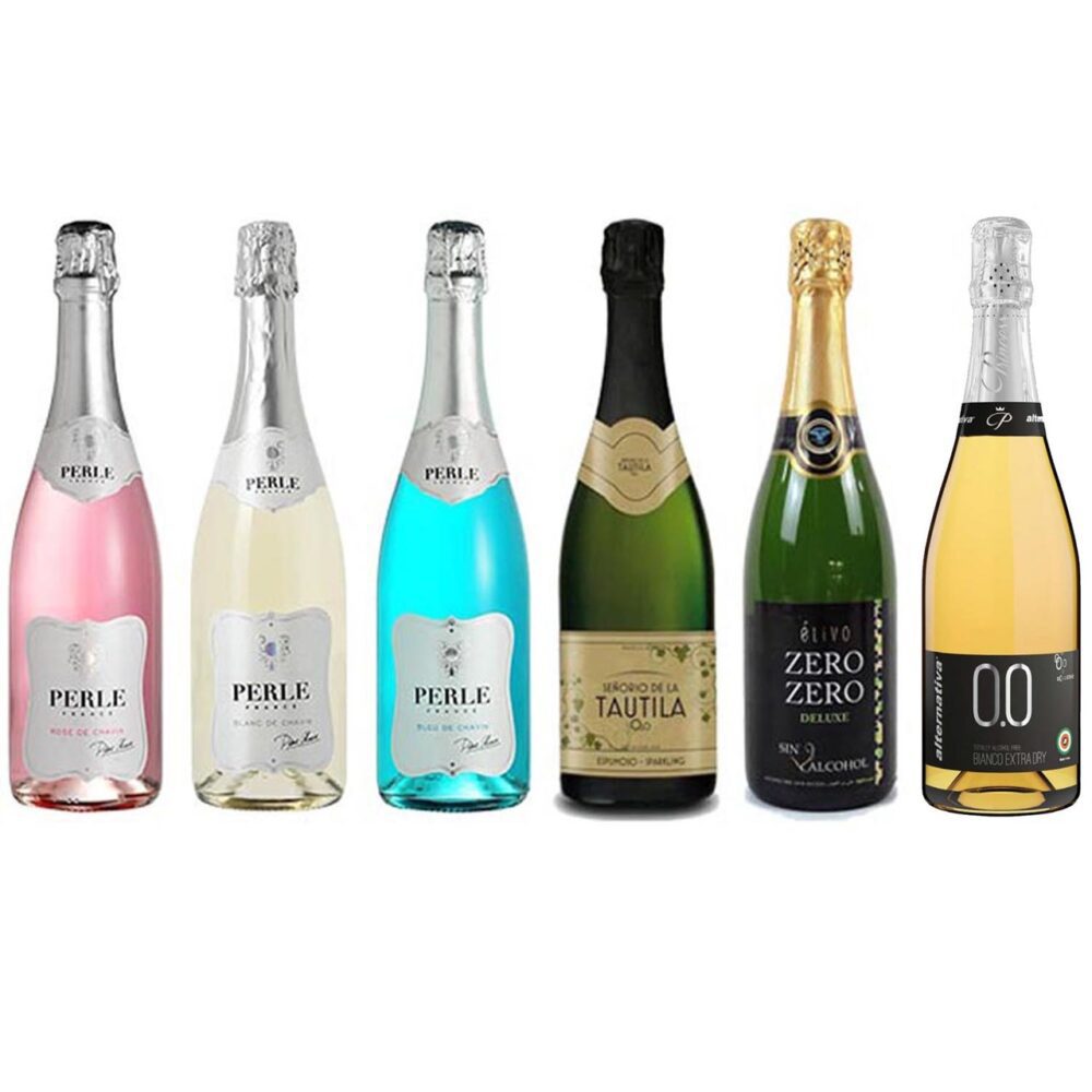 Sparkling Sampler - Six (6) Non-Alcoholic Sparkling Wines 750ml Each