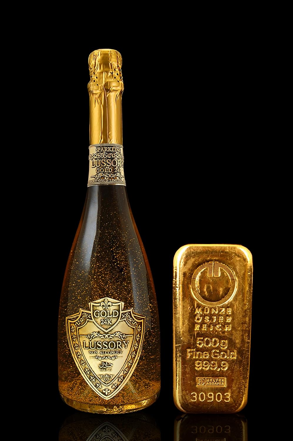 Lussory Gold 24k product image with gold bar