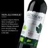 Lussory Organic Merlot Non-Alcoholic Wine.jpg featuring zero proof organic merlot created for fun without alcohol and mindful wine occasions