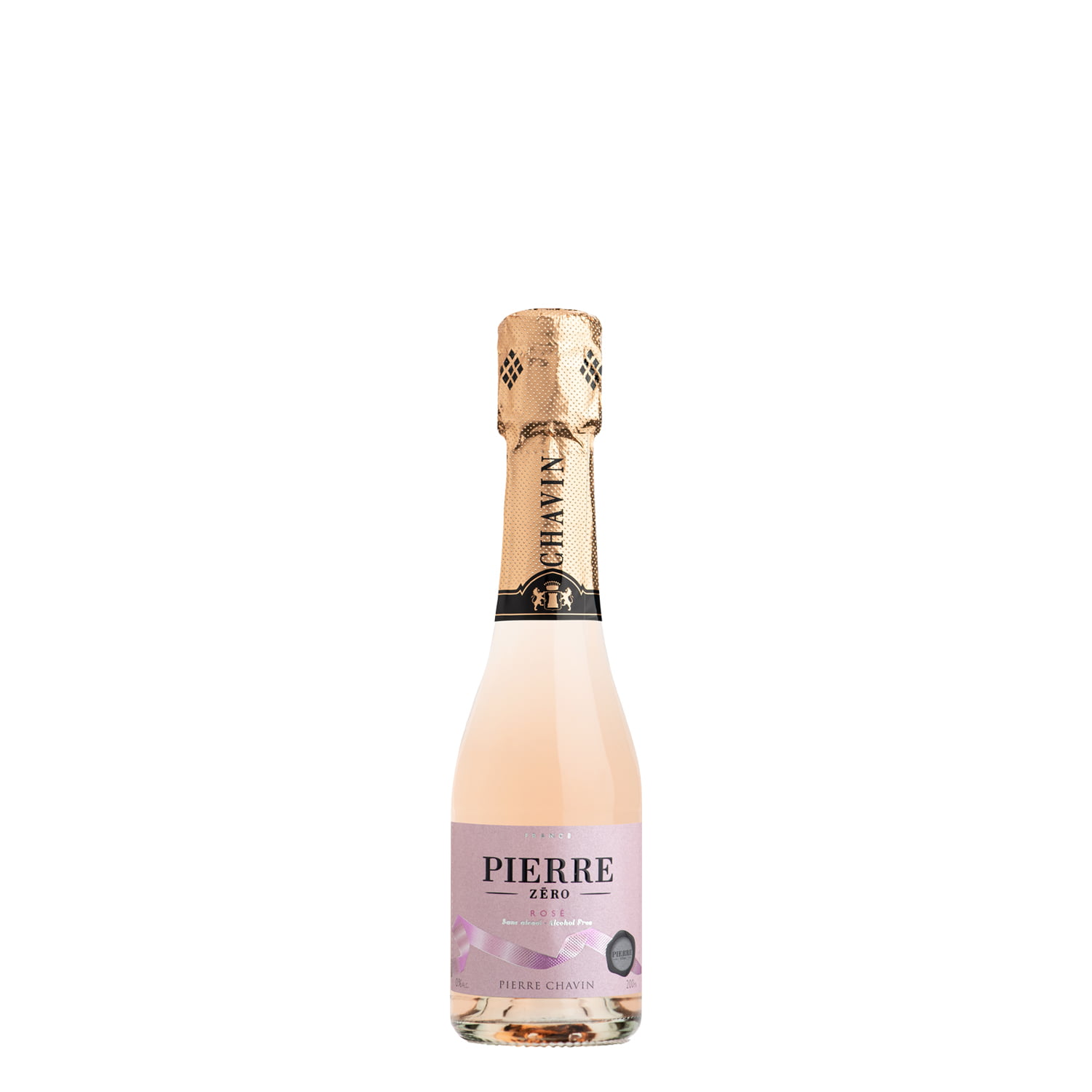 Pierre Zero Rose Sparkling Non-Alcoholic Sparkling Rose Wine 200ml 