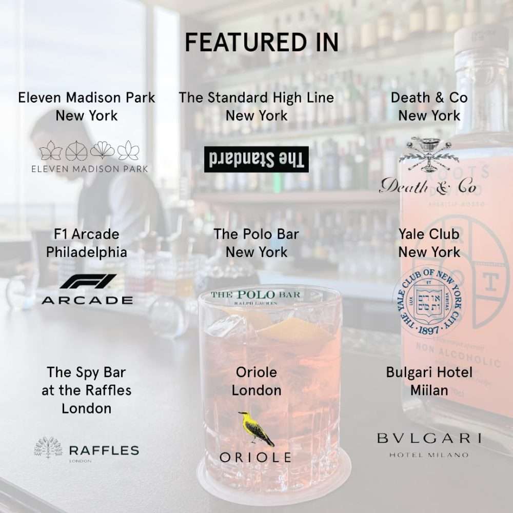 Roots Divino Aperitif Bianco featured at Michelin starred restaurants and luxury bars worldwide