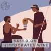 Roots Divino brand illustration inspired by Hippocrates wine and ancient Greek aperitif tradition