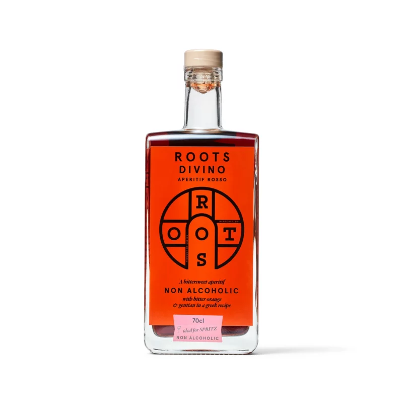 Roots Divino Rosso Non-alcoholic Apertif Front Bottle Image