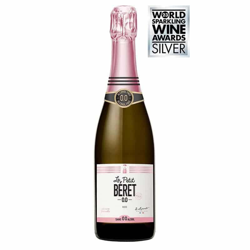 Le Petit Beret Sparkling Rose Non-Alcoholic Sparkling Rose Wine Product Image Front