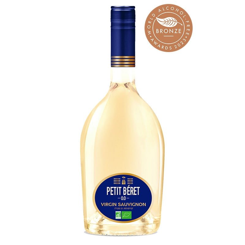 Le Petit Beret Virgin Sauvignon Blanc Non-Alcoholic White Wine 750ml Product Image Front