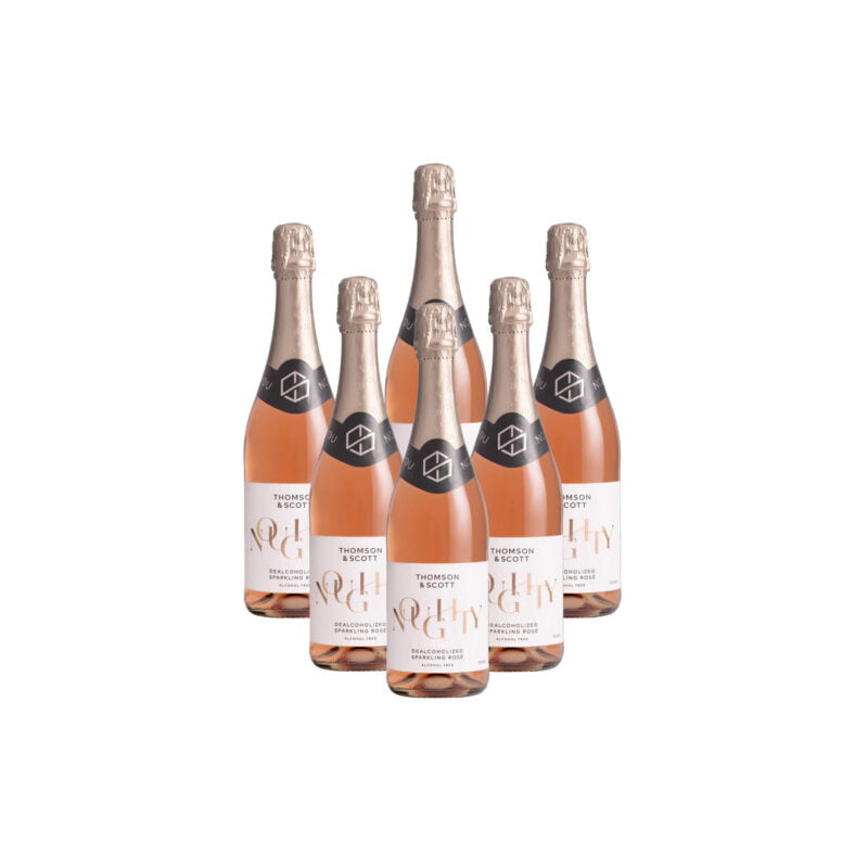 Noughty Sparkling Rose Non-Alcoholic Wine 6 Pack
