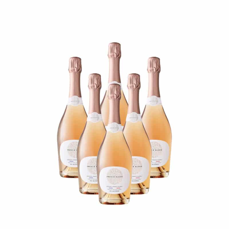 French Bloom Rose non-alcoholic Champagne 6 pack