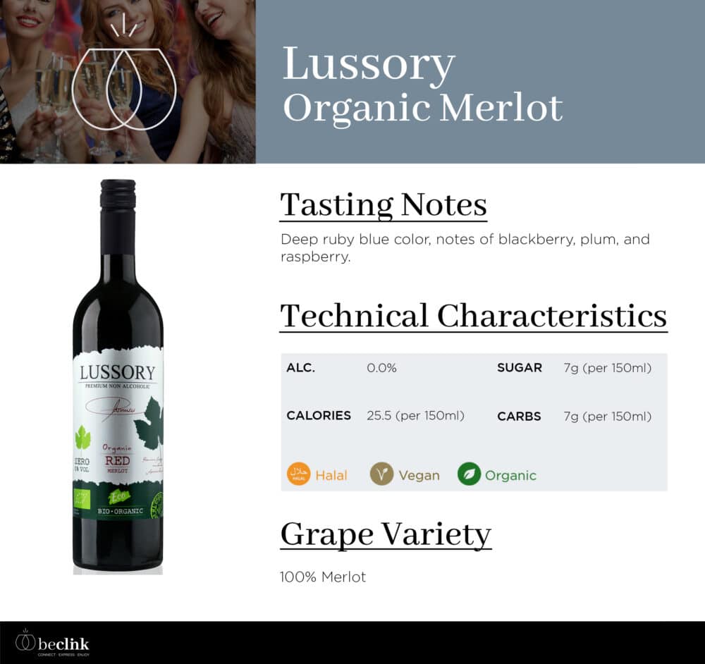 Lussory Organic Merlot Wine Profile