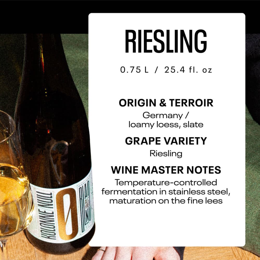 Non-Alcoholic Riesling Style and Finish