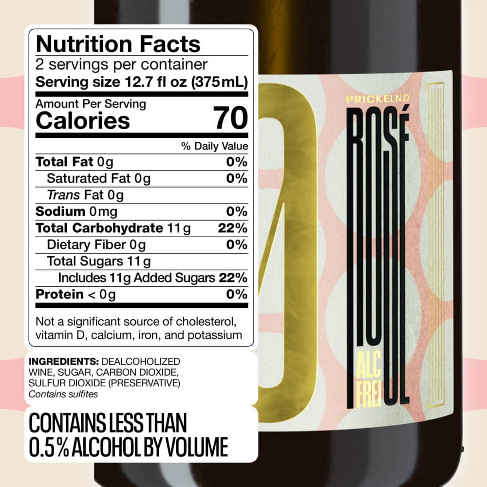 Best Non-Alcoholic Sparkling Rose Nutrition Facts