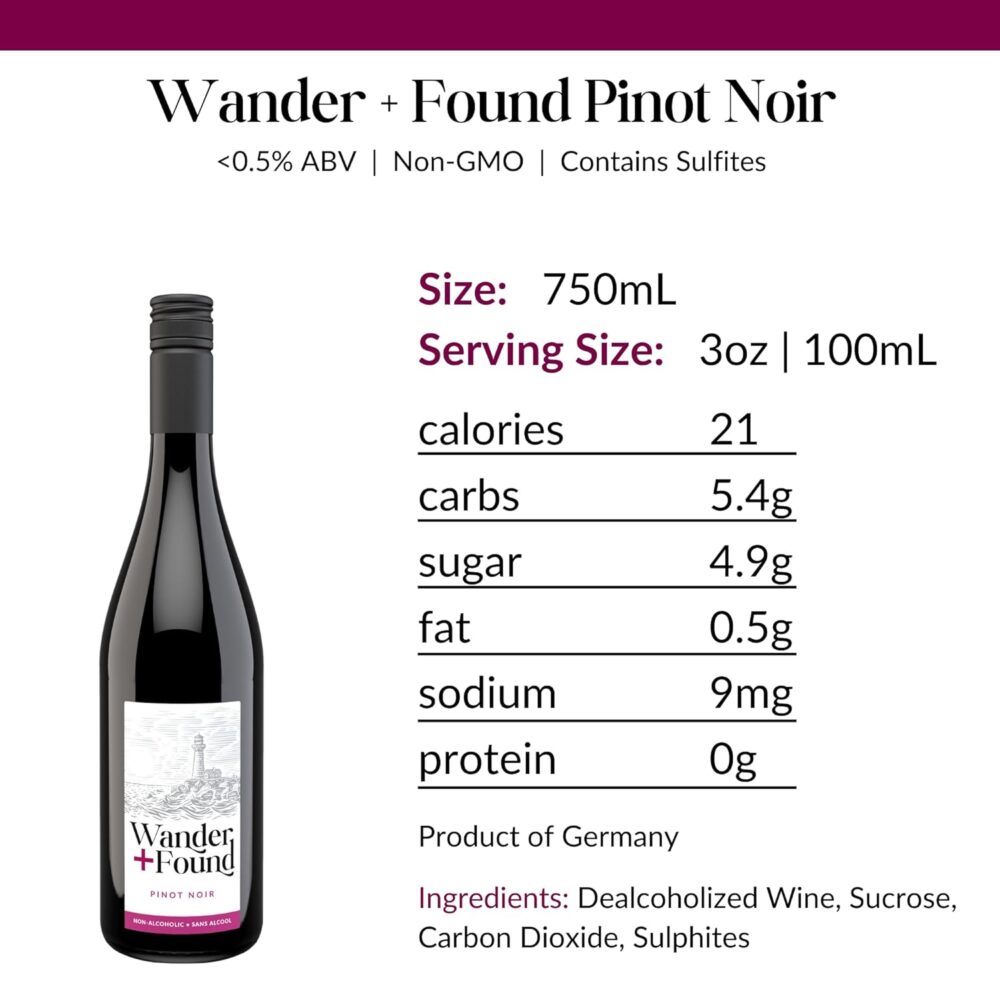 Non-alcoholic Pinot Noir Nutrition Facts