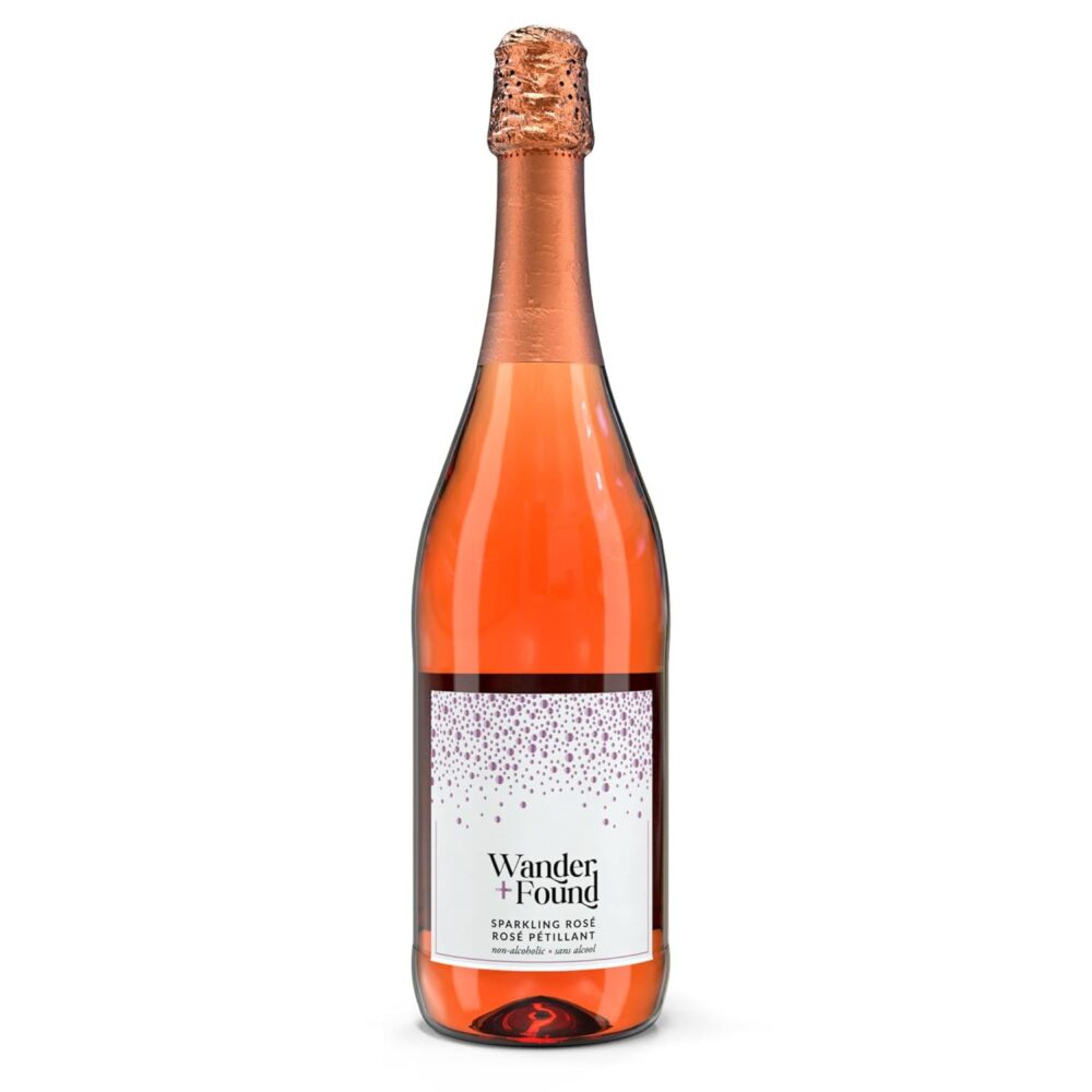 Non-alcoholic sparkling rose