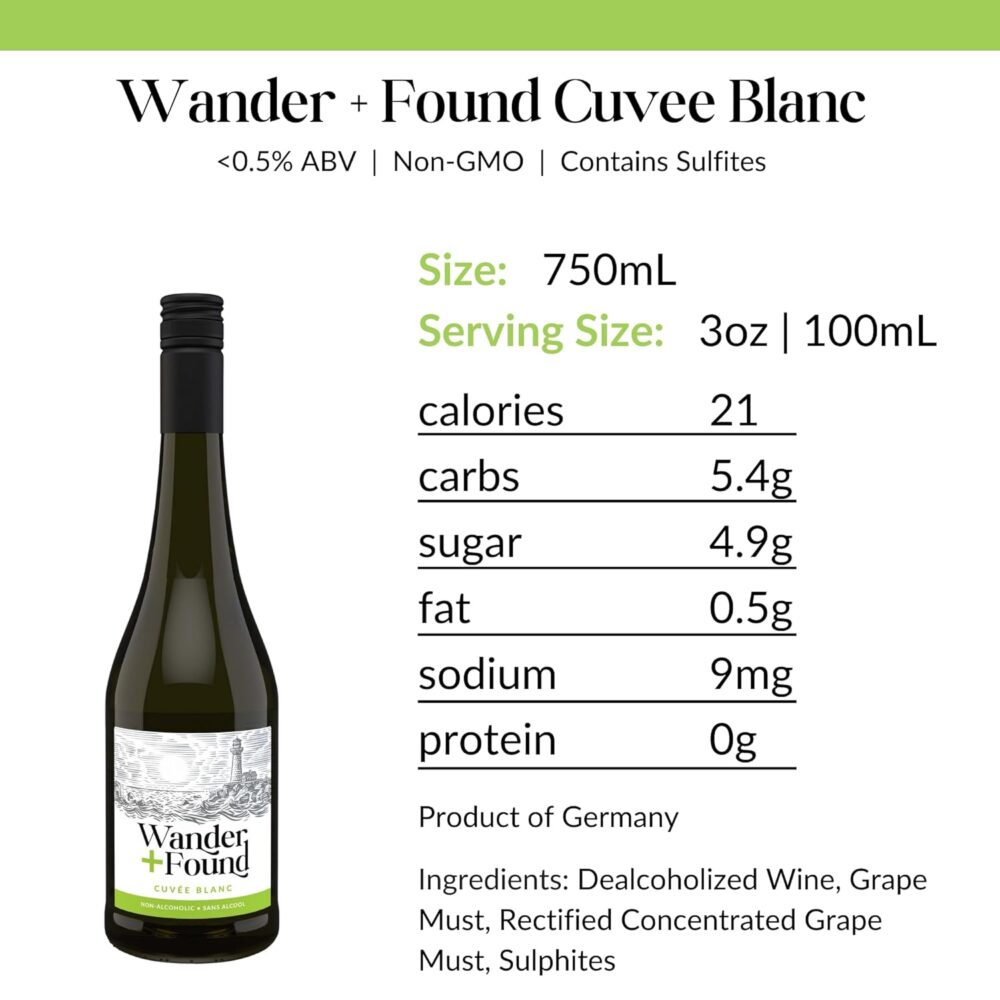 Non-Alcoholic Cuvee Nutrition Facts