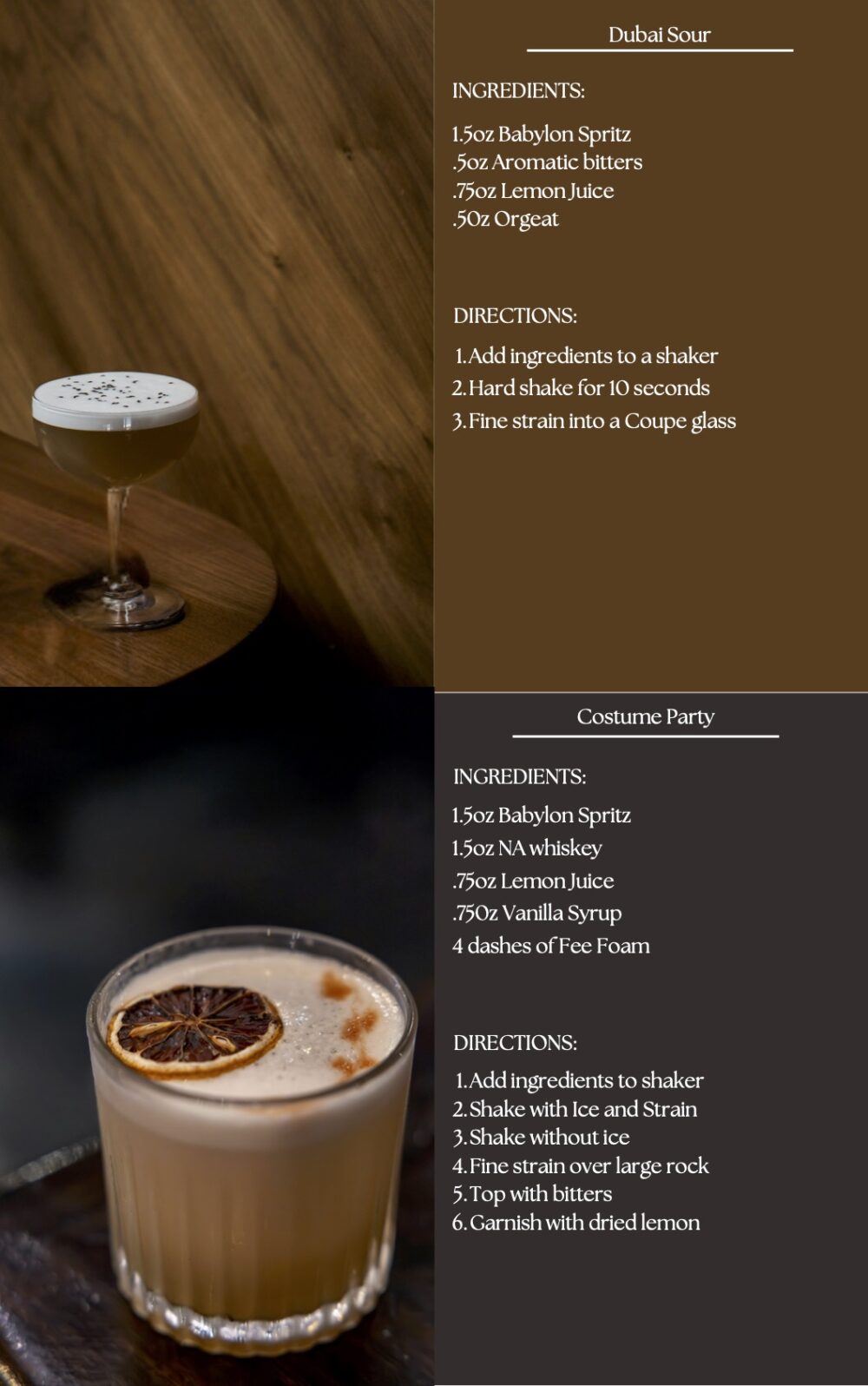 Non Alcoholic Dubai Sour Recipe