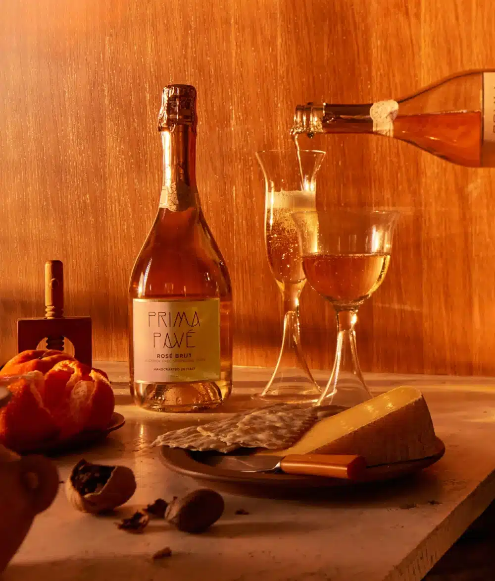 Prima Pave Rose Brut Lifestyle Image with pouring