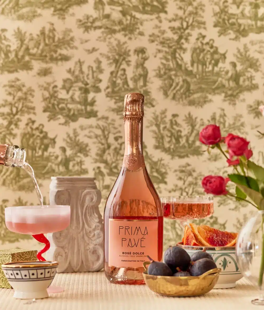 Prima Pave Rose Dolce Demi-Sec (Italian Non-Alcoholic Wine) - Image 3