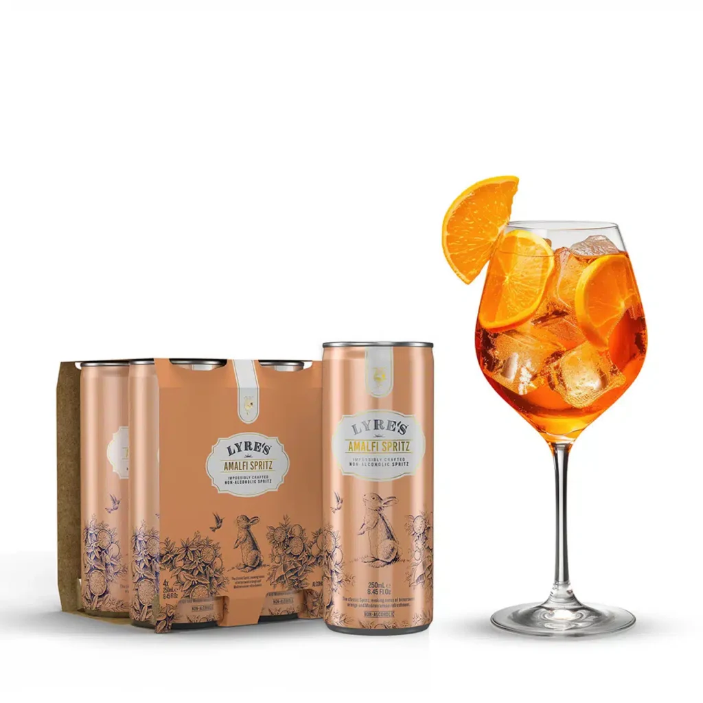 ($3.50 Each) Lyre’s Amalfi Spritz RTD Non-Alcoholic Cocktail (Pack of 24)
