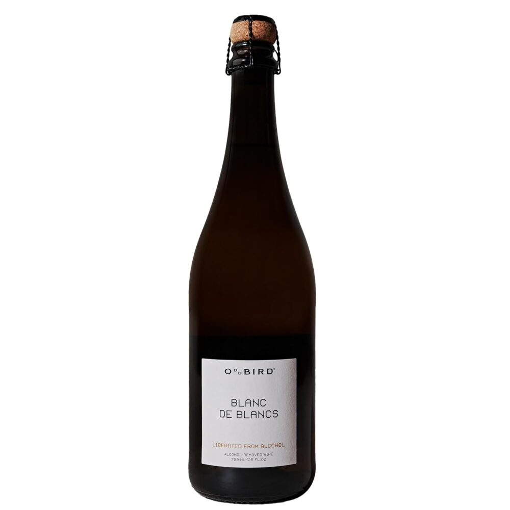 Bottle of Oddbird Blanc de Blancs Non-Alcoholic Sparkling Wine