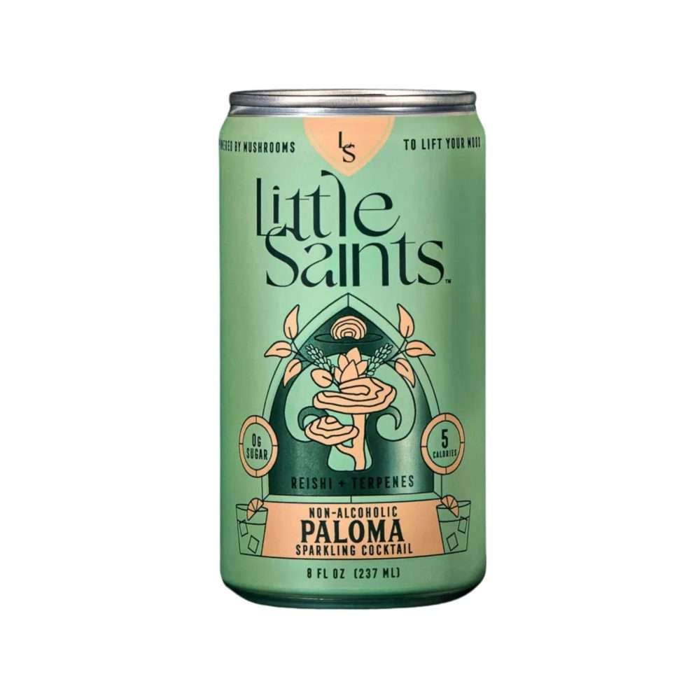 Little Saints Paloma Non-Alcoholic Sparkling Cocktail can front view 8oz