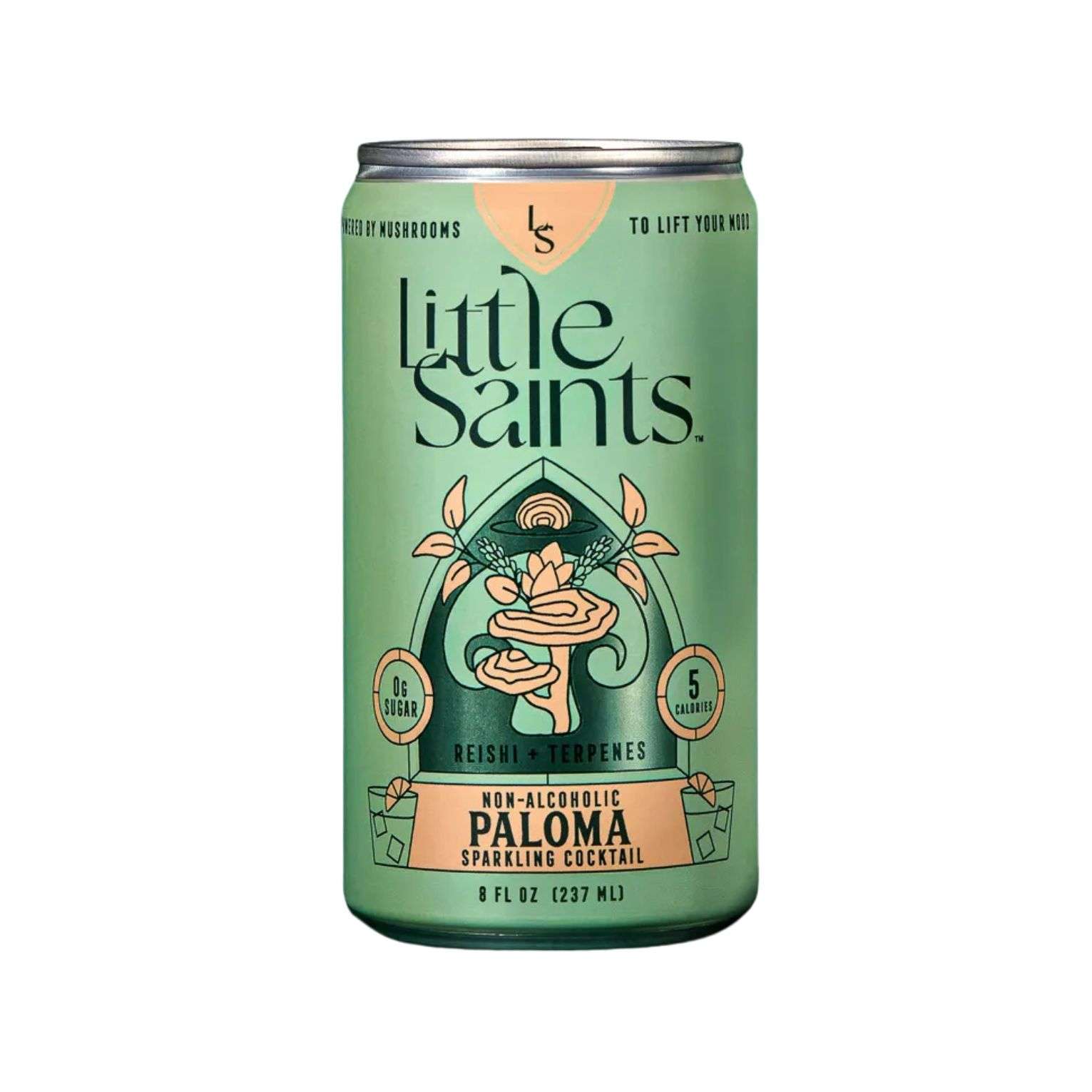 Little Saints Paloma Non-Alcoholic Sparkling Cocktail can front view 8oz