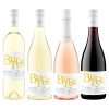 Butter Zero non-alcoholic wine bundle with one 750 mL bottle each of Sauvignon Blanc, Chardonnay, Sparkling Rosé, and Pinot Noir